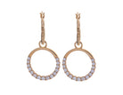 1/2ct. t.w. Diamond Hoop Drop Earrings in 14K Yellow Gold