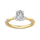 1/7ct. t.w. Diamond Engagement Ring in 14K White and Yellow Gold