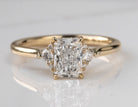 1 1/6ct. t.w. Radiant Cut Newborn Lab Created Diamond Engagement Ring in 14K Yellow Gold