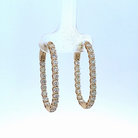 2ct. t.w. Diamond U-Shaped Hoop Earrings in 14K Yellow Gold