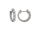 2/5ct. t.w. Diamond Hoop Earrings in 14K White Gold