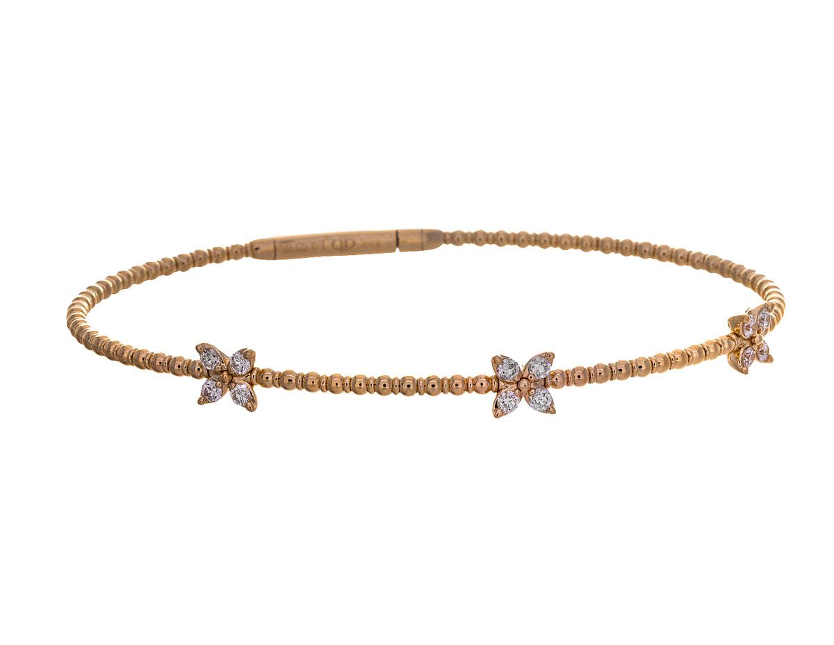 1/2ct. t.w. Diamond Flexie Bangle Bracelet in 14K Yellow Gold