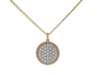 1/3ct. t.w. Diamond Disc Pendant in 14K Yellow Gold