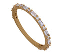 1/2ct. t.w. Baguette and Round Diamond Anniversary Ring in 14K Yellow Gold