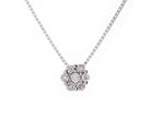 1/7ct. t.w. Cluster Pendant in 14K White Gold