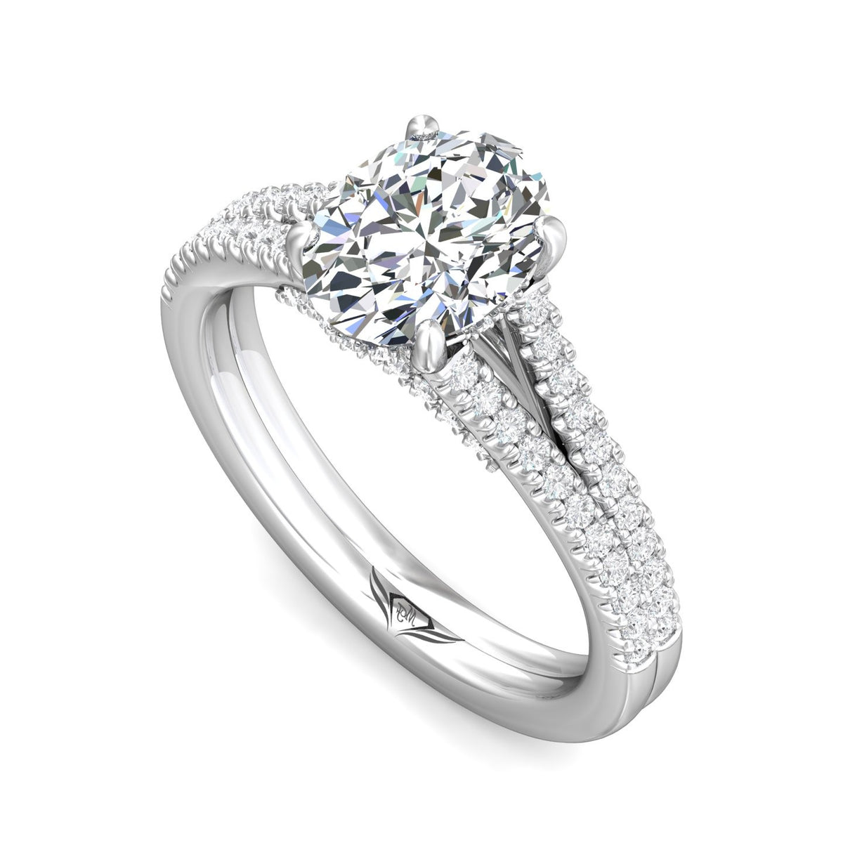 2/5ct. t.w. Diamond Engagement Ring in 14K White Gold