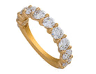 2 1/2ct. t.w. Round Cut Newborn Lab Created Diamond Anniversary Ring in 14K Yellow Gold
