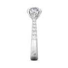 9/10ct. t.w. Round Cut Diamond Engagement Ring in 14K White Gold