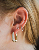 1 1/4ct. t.w. Diamond Hoop Earrings in 14K Yellow Gold