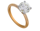 2ct. Diamond Solitaire Engagement Ring in 14K Yellow Gold