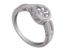 .03ct. Diamond Shimmering Fashion Ring in Sterling Silver