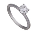 3/4ct. t.w. Round Cut Newborn Lab Created Diamond Hidden Halo Engagement Ring in 14K White Gold