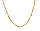 18" Semi-Solid Round Box Chain in 14K Yellow Gold