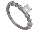 7/8ct. t.w. Radiant Cut Diamond Engagement Ring in 14K White Gold