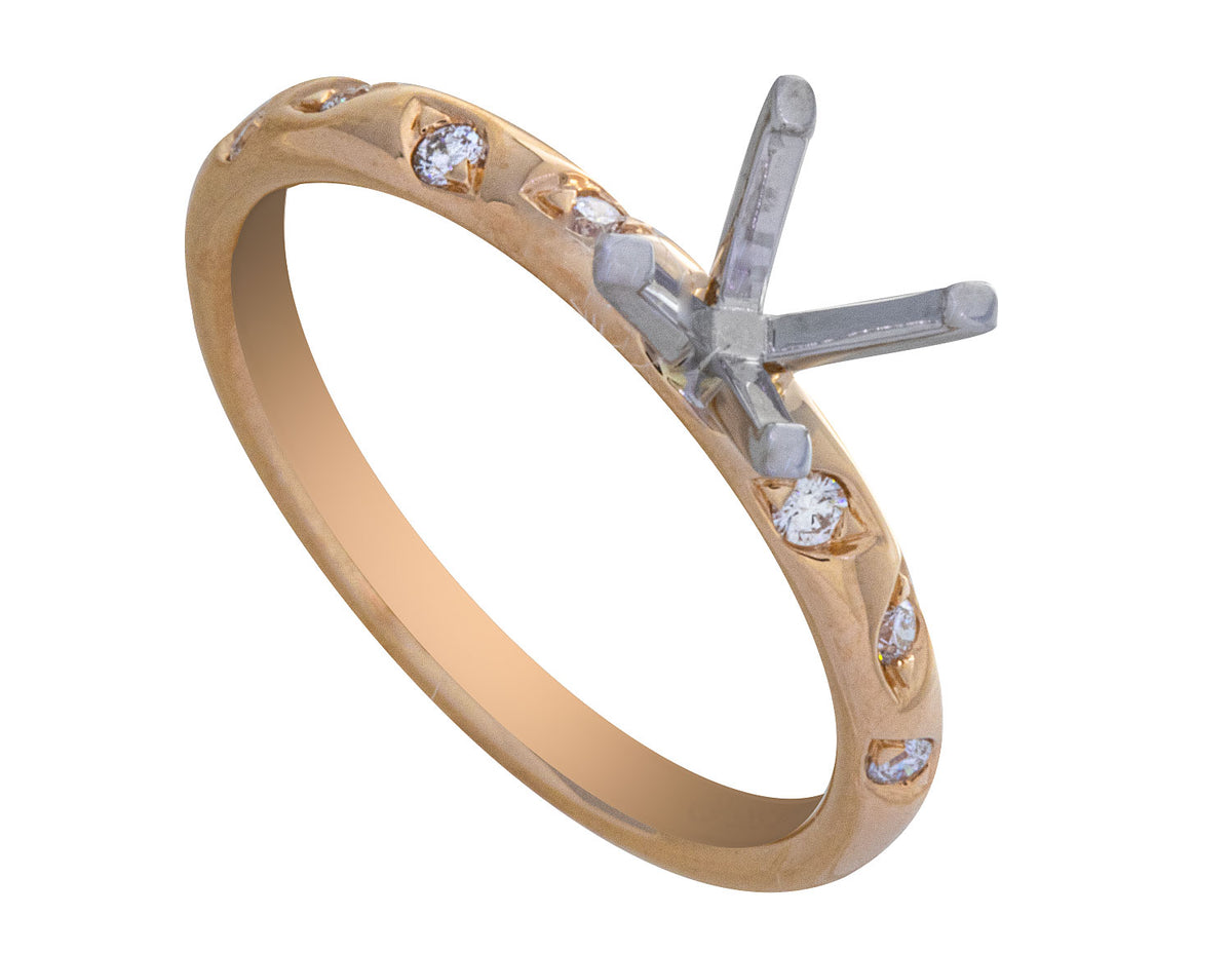 1/10ct. t.w. Diamond Engagement Ring in 14K Yellow Gold