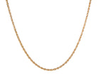 24" 1.9mm Diamond Cut Rope Chain in 10K Yellow Gold