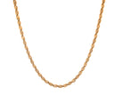 Stainless Steel/Gold-IP Diamond Cut Rope Chain