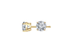 1/10ct. Diamond Stud Earrings in 14K Yellow Gold