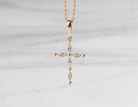 .06ct. t.w. Diamond Cross Pendant in 10K Yellow Gold