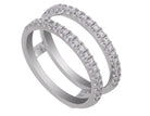 1/2ct. t.w. Diamond Wedding Guard Ring in 14K White Gold