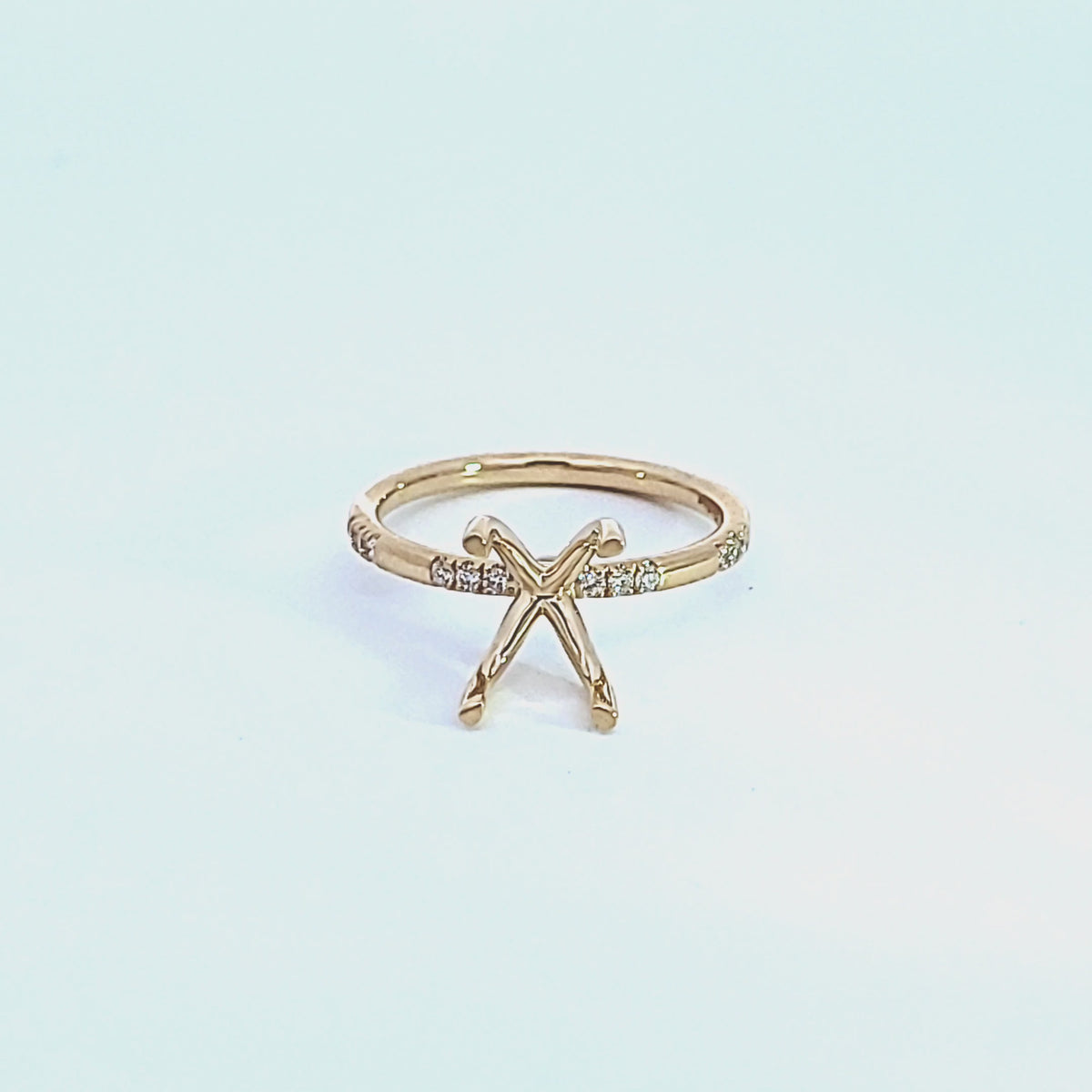 1/10ct. t.w. Diamond Engagement Ring in 14K Yellow Gold