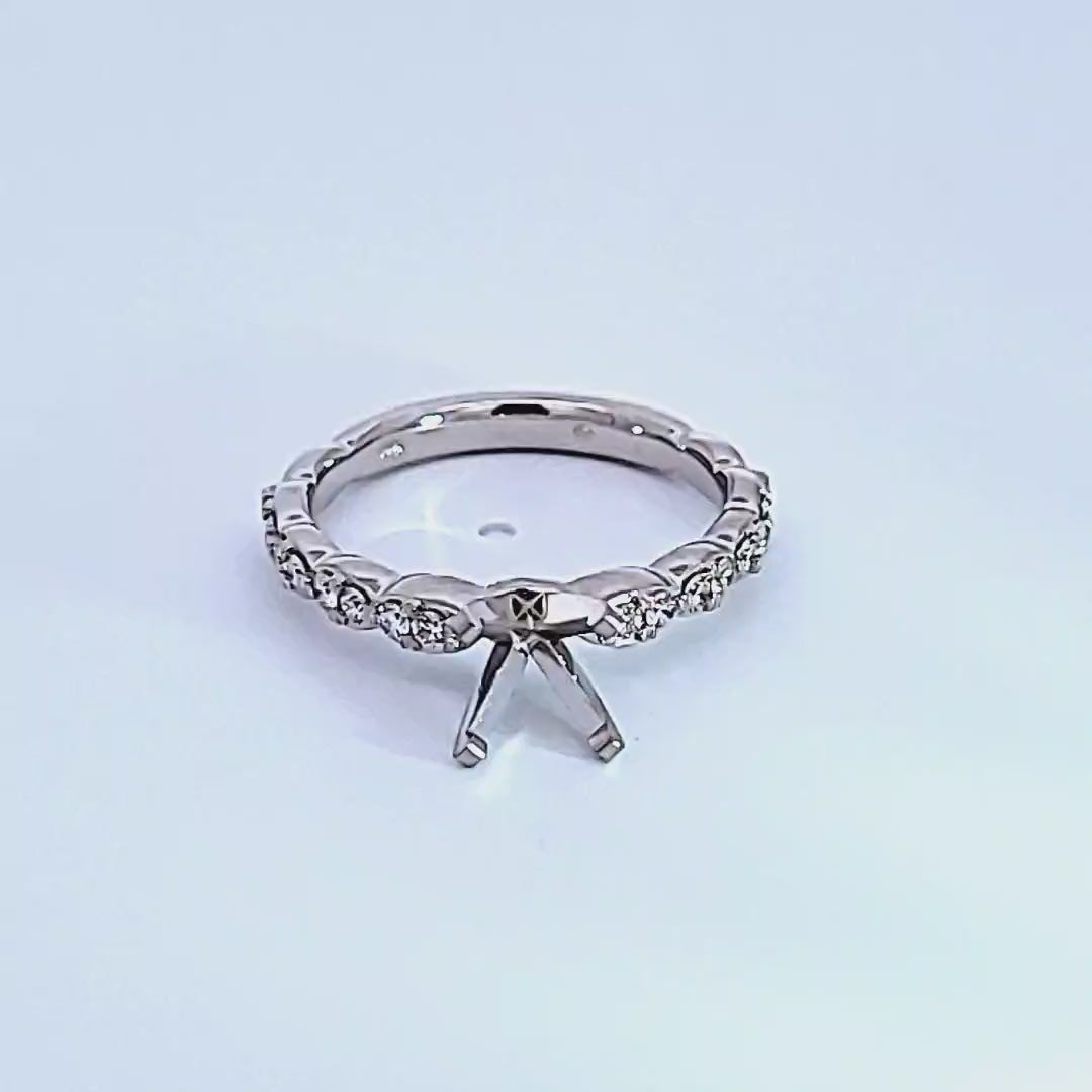 1/4ct. t.w. Diamond Engagement Ring in 14K White Gold