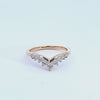 2/5ct. t.w. Curved Diamond Wedding Ring in 14K Yellow Gold