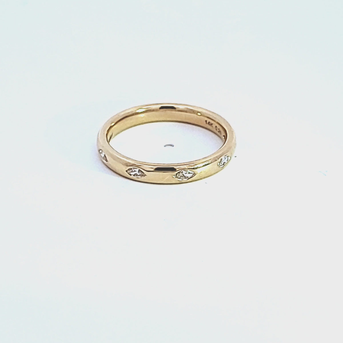 1/5ct. t.w. Marquise Cut Fashion Ring in 14K Yellow Gold