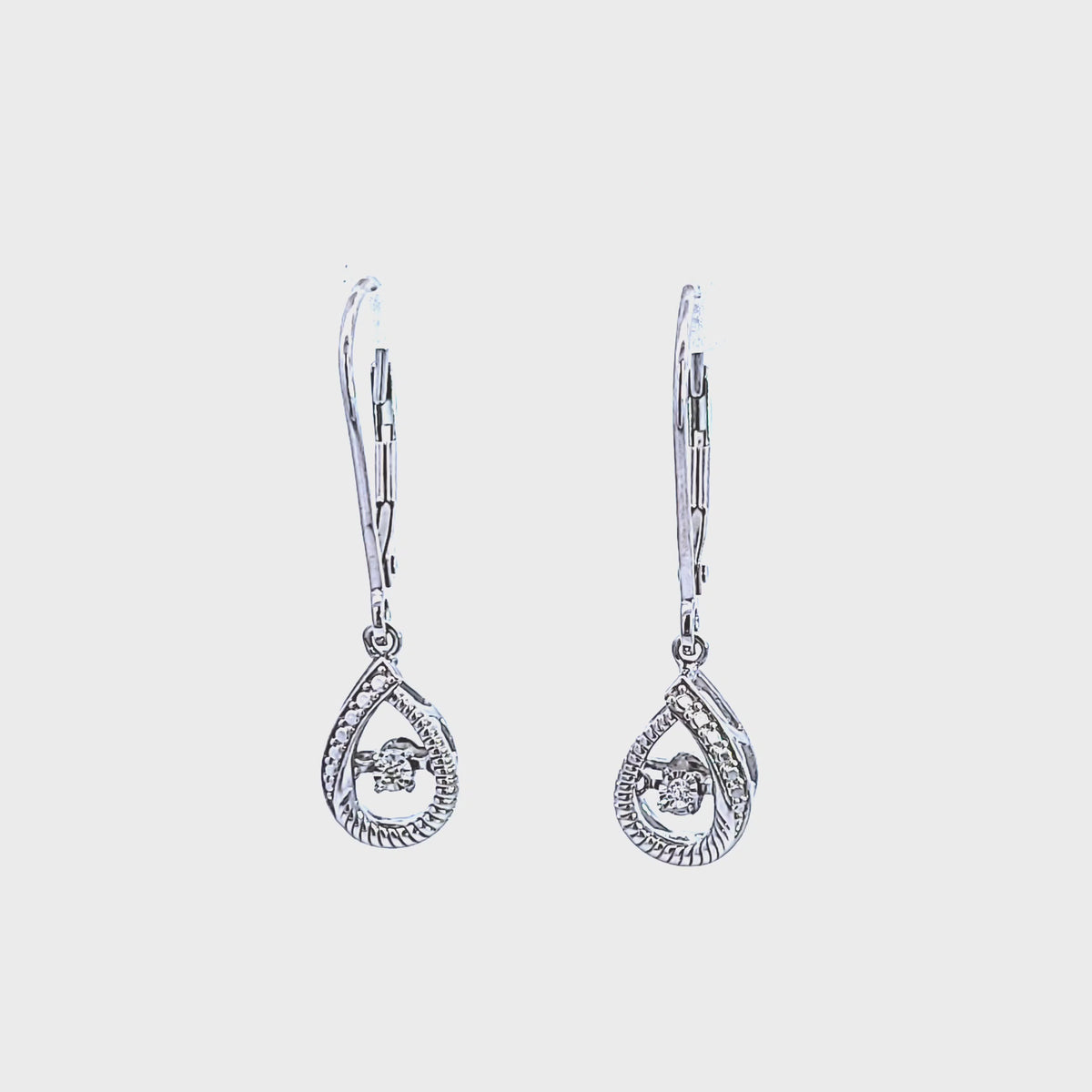 .01ct. t.w. Shimmering Diamond Earrings in Sterling Silver