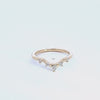 1/5ct. t.w. Curved Wedding Ring in 14K Yellow Gold