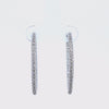 1 1/3ct. t.w. Newborn Lab Created Diamond Hoop Earrings in 14K White Gold