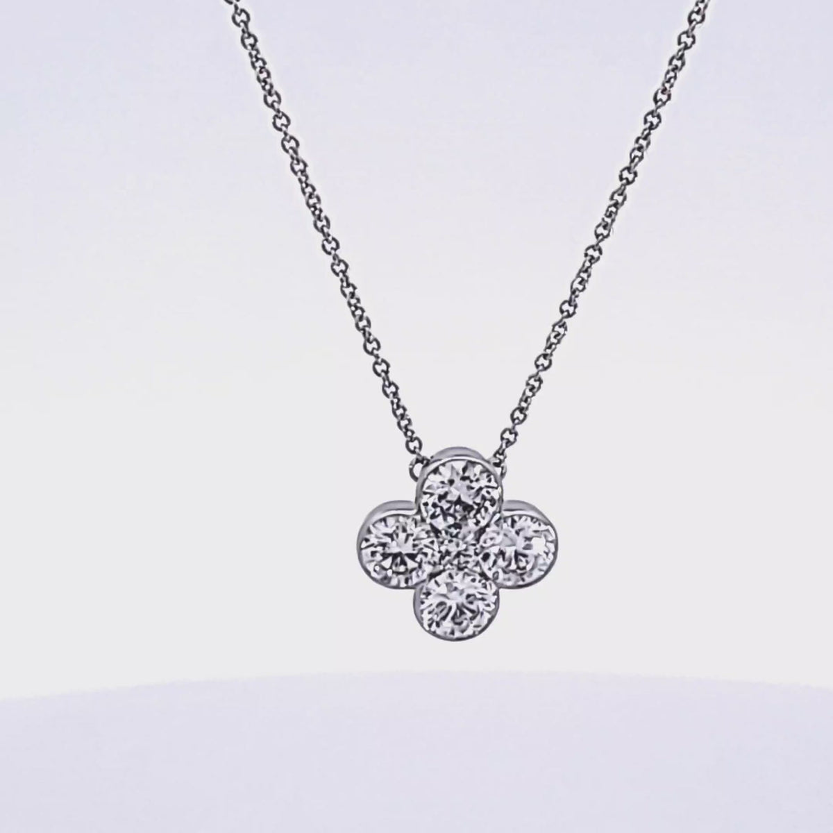1 5/8ct. t.w. Newborn Lab Created Diamond Fashion Pendant in 14K White Gold