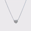 1/10ct. t.w. Diamond Heart Pendant in 10K White Gold