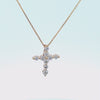 5/8ct. t.w. Newborn Lab Created Diamond Cross Pendant in 14K Yellow Gold