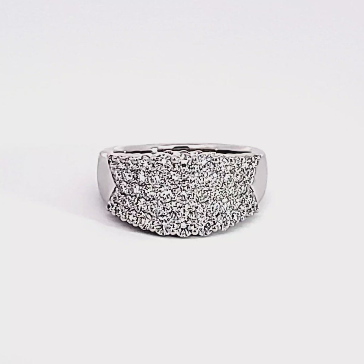 1 1/2ct. t.w. Round Cut Diamond Fashion Ring in 14K White Gold