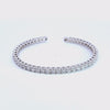5 1/2ct. t.w. Newborn Lab Created Diamond Cuff Bangle Bracelet in 14K White Gold