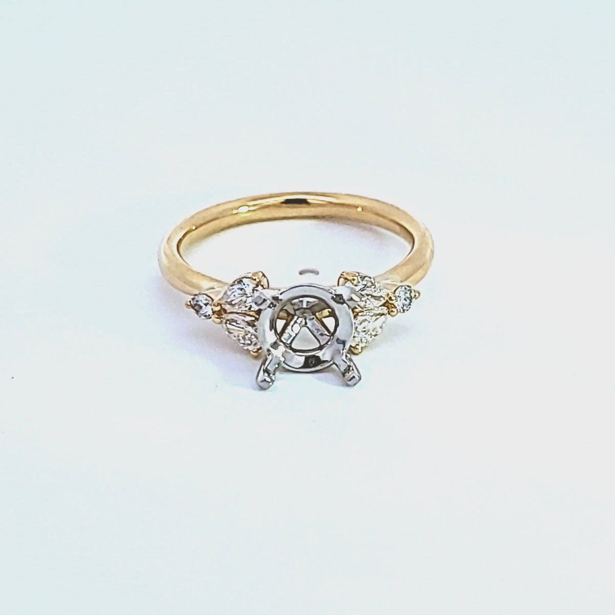 1/3ct. t.w. Kessler 81 Diamond Engagement Ring in 18K Yellow Gold