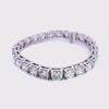 25ct. t.w. Round Cut Newborn Lab Created Diamond Tennis Bracelet in 14K White Gold