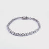 7 1/3ct. t.w. Round Cut Newborn Lab Created Diamond Tennis Bracelet in 14K White Gold