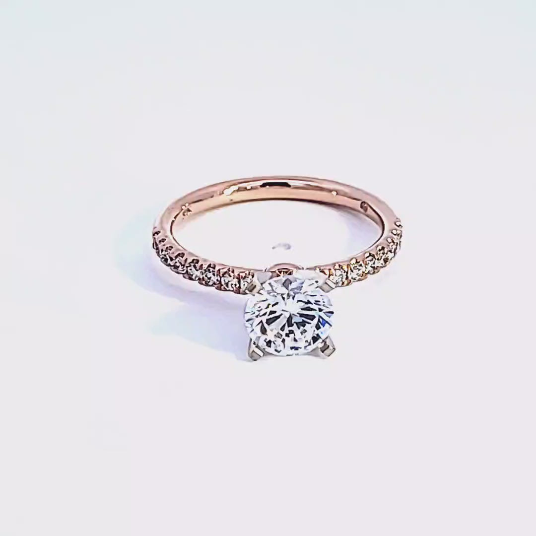 1/5ct. t.w. Diamond Engagement Ring in 14K Rose Gold