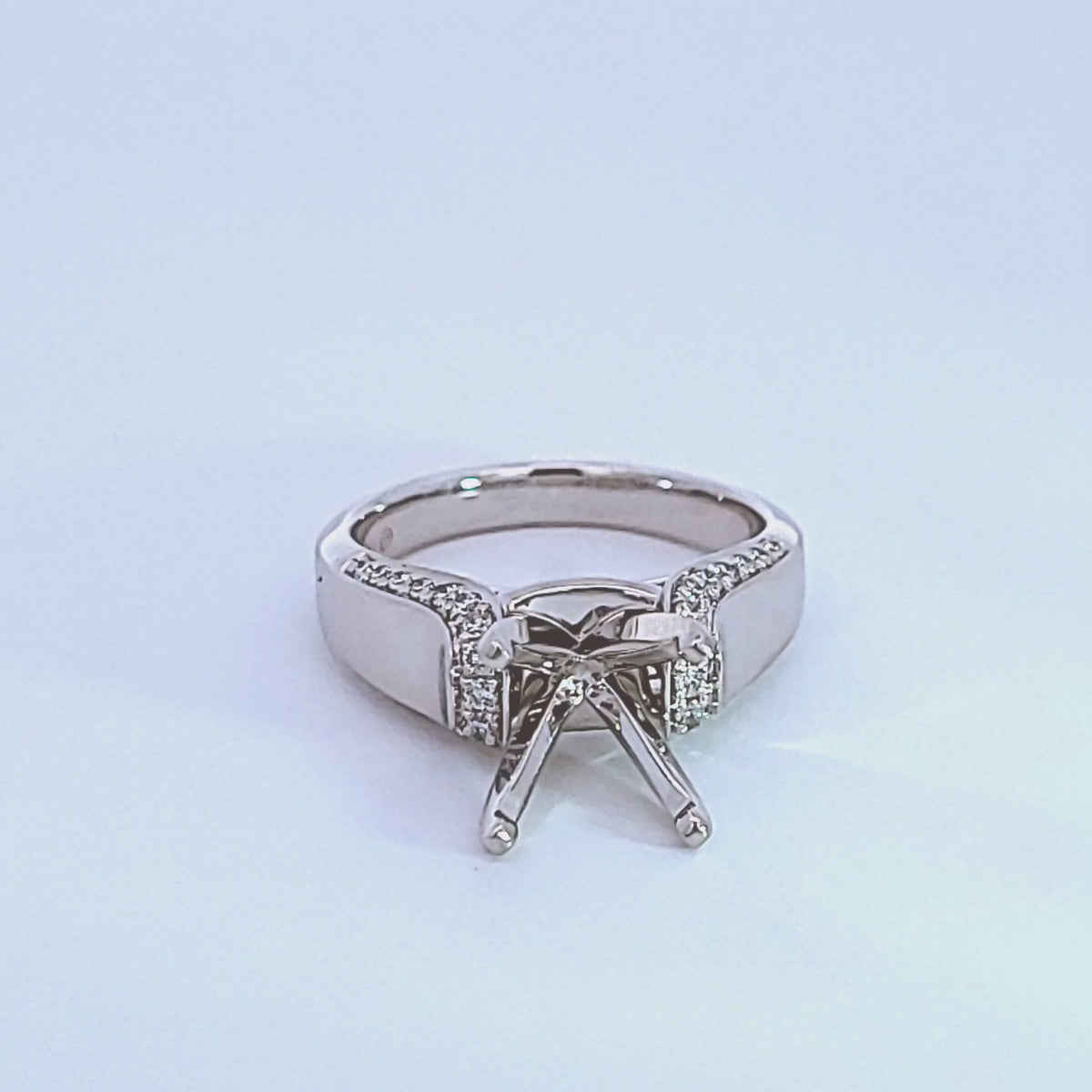 1/4ct. t.w. Diamond Engagement Ring in 14K White Gold