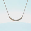 1/10ct. t.w. Diamond Curved Bar Pendant in 14K Yellow Gold