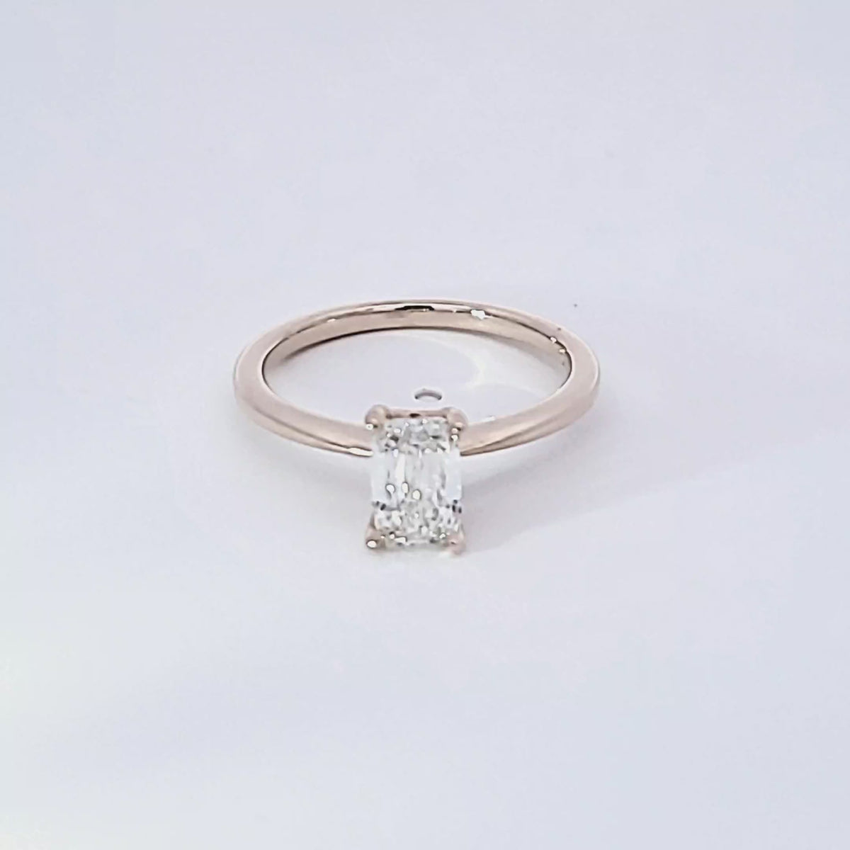 .90ct. Kessler Emerald Cut Solitaire Engagement Ring in 14K Yellow Gold