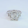 6ct. t.w. Emerald Cut Newborn Lab Created Diamond Engagement Ring in 14K White Gold