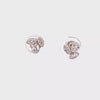 5/8ct. t.w. Newborn Lab Created Diamond Cluster Stud Earrings in 14K Yellow Gold