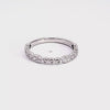 1/4ct. t.w. Marquise and Round Cut Diamond Anniversary Ring in 14K White Gold