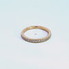 1/4ct. t.w. Diamond Beadset Channel Anniversary Ring in 14K Yellow Gold