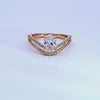 1 1/3ct. t.w. Oval Cut Newborn Lab Created Diamond Engagement Ring in 14K Yellow Gold