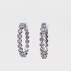 2ct. t.w. Newborn Lab Created Diamond Hoop Earrings in 14K White Gold