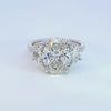 5ct. t.w. Oval Cut Newborn Lab Created Diamond Engagement Ring in 14K White Gold